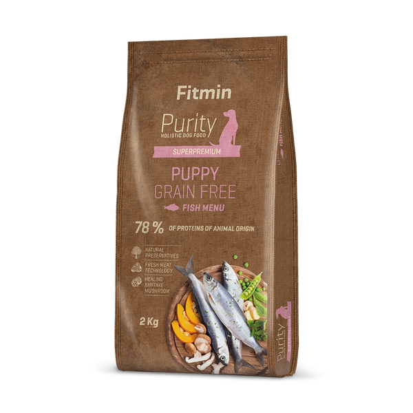 FITMIN PURITY 幼犬無穀物乾糧 魚肉配方 2KG