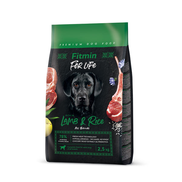 FITMIN For Life Lamb & Rice - all size - dog food
