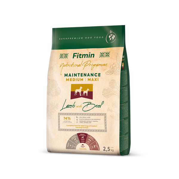 FITMIN 維護配方 羊肉&牛肉 中型/大型犬