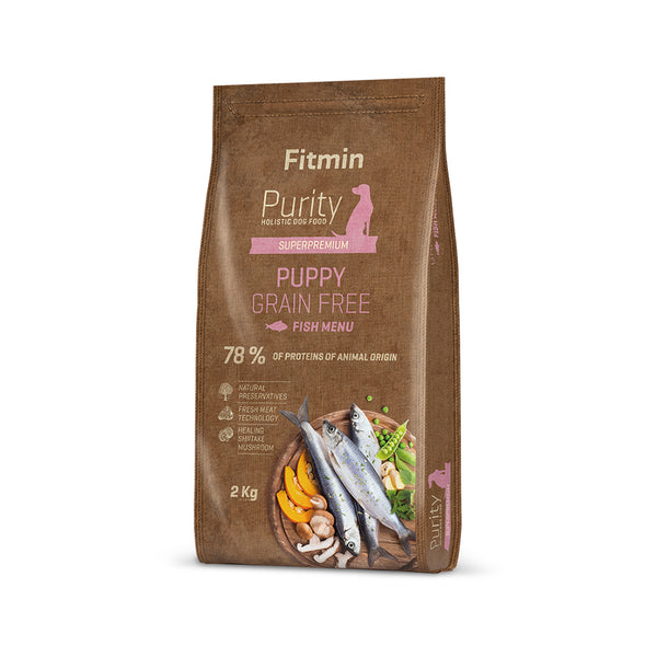 FITMIN PURITY 幼犬無穀物乾糧 魚肉配方 2KG