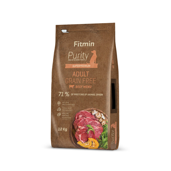 FITMIN PURITY 大型犬無穀物乾糧 牛肉配方 2KG