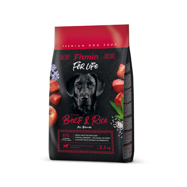 FITMIN For Life Beef&Rice - adult dog food