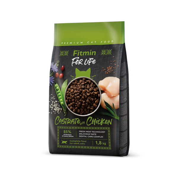 FITMIN FOR LIFE 貓用乾糧 絕育貓專用 雞肉配方